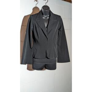 Paperdoll Black Blazer Jacket Business Casual Career Wear Fitted Suit Small